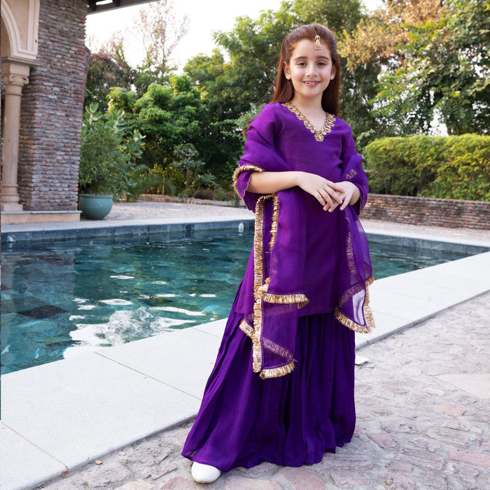 Girls Eid ethnic sharara artisan handmade luxury festive wear Mumbai South Delhi India