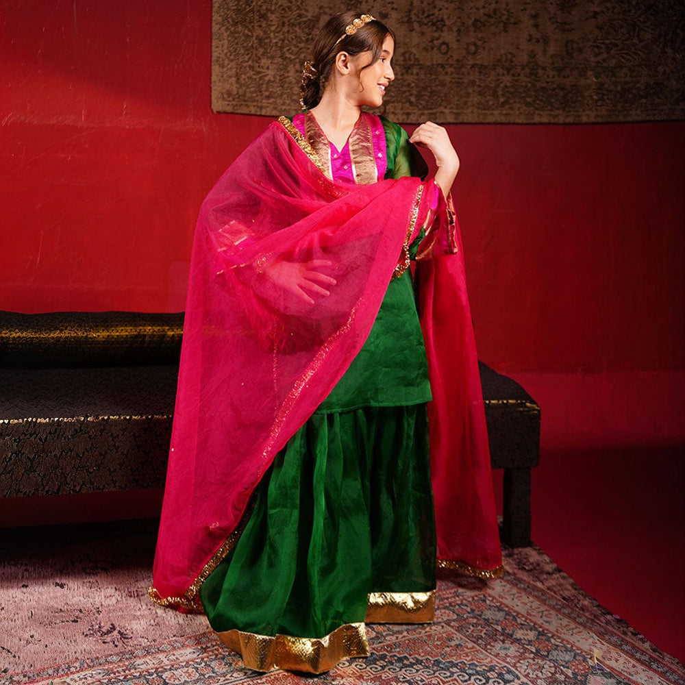 Unique kidswear sharara suit festive party outfit