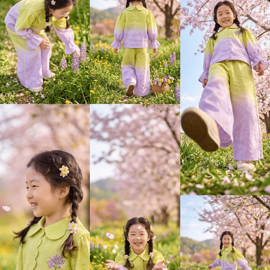 Tiny Blossom Co-ord Set for Girls