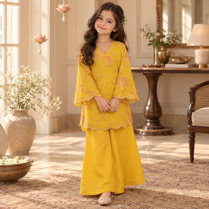Magnolias — Chanderi Sharara Set