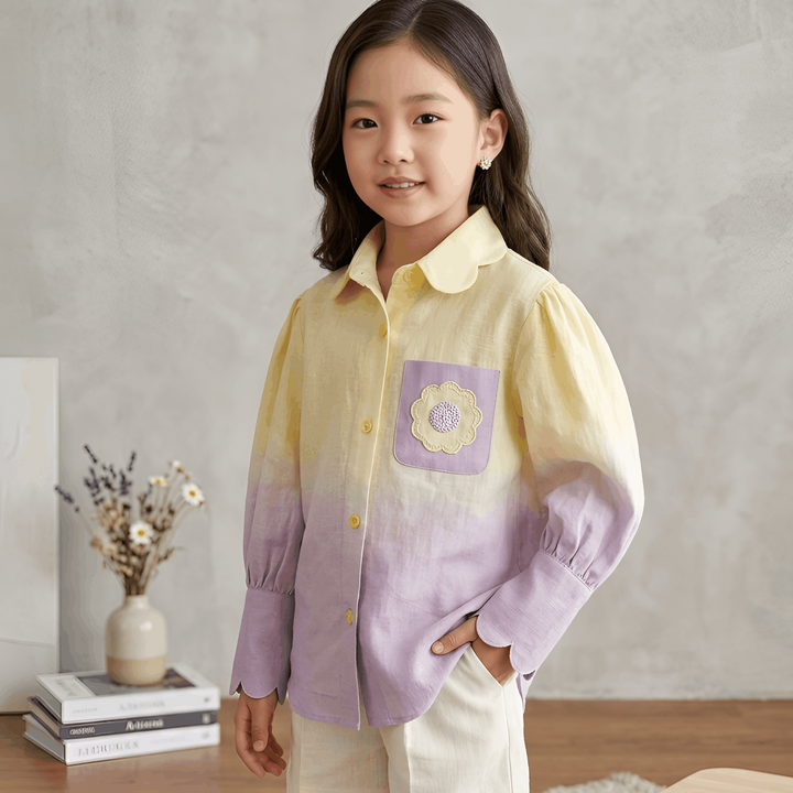 Love in Lilac Shirt for Girls