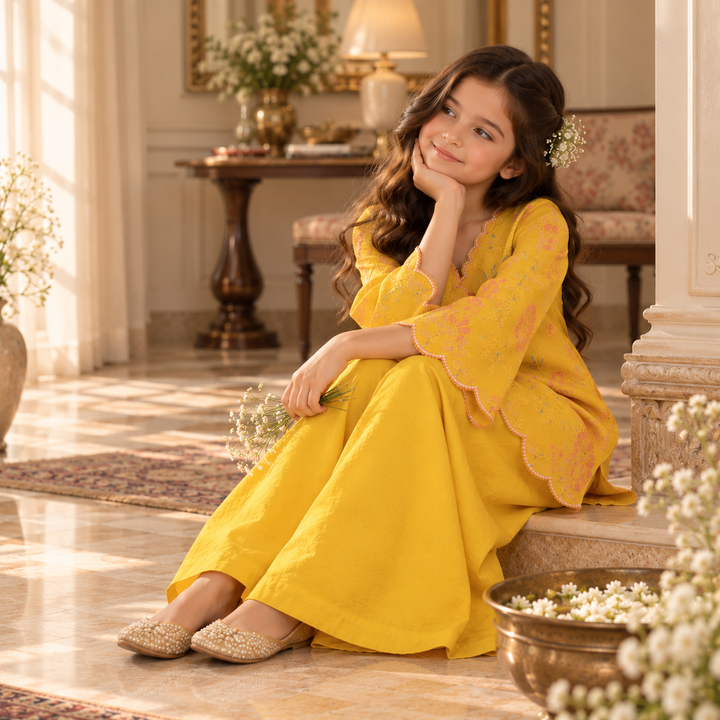 Magnolias — Chanderi Sharara Set