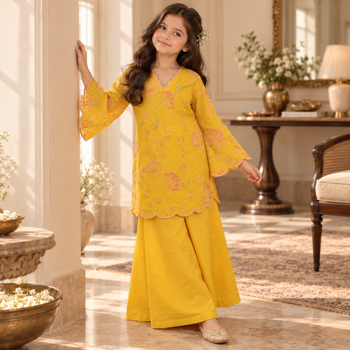 Magnolias — Chanderi Sharara Set
