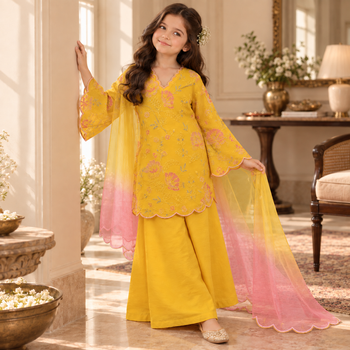 Magnolias — Chanderi Sharara Set