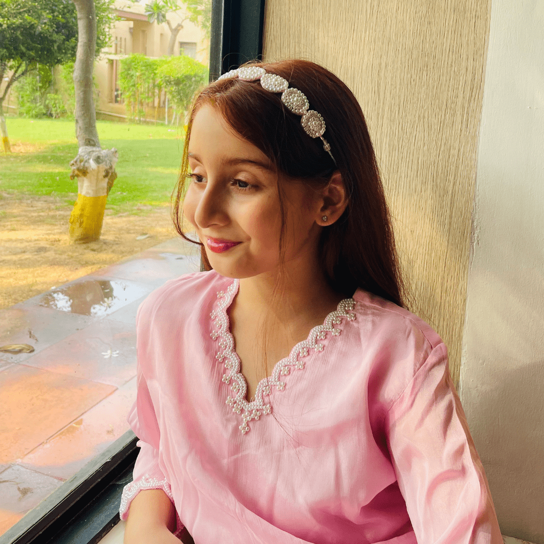 PEARL PINK HEAD ACESSORY FOR GIRLS – KLISTEL
