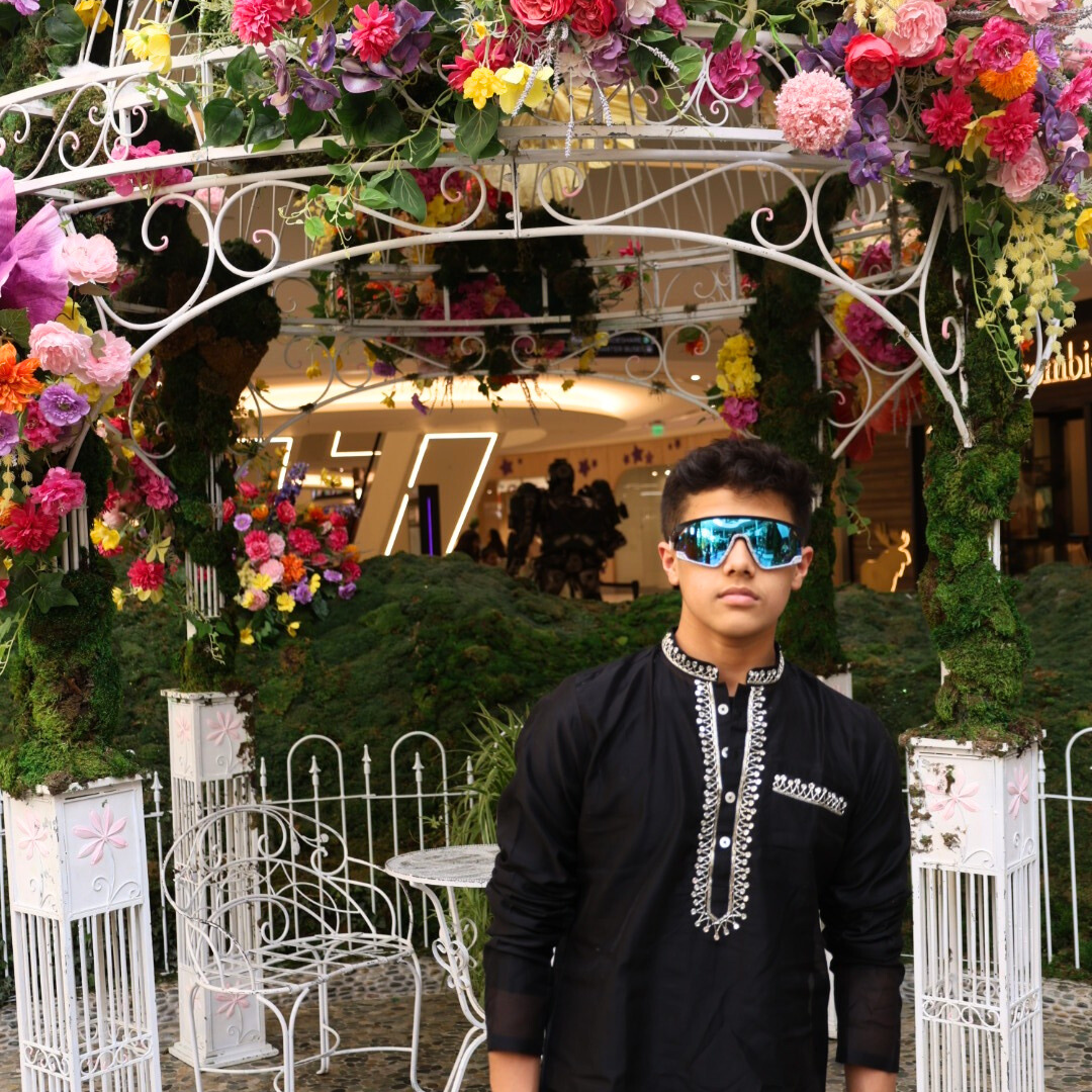 BLACK BLANCO KURTA PAJAMA FOR BOYS