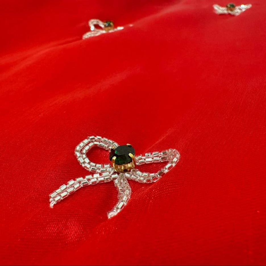 Christmas-themed red tunic for girls in Delhi NCR