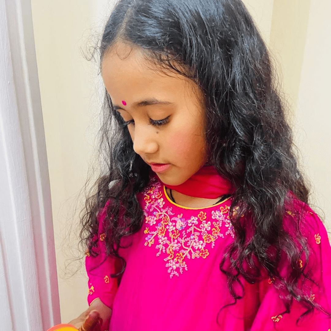 Traditional Pink Chanderi Kurti Set with Bright Yellow Salwar and Orange Dupatta, ethnic outfit for South Delhi and Gurgaon.