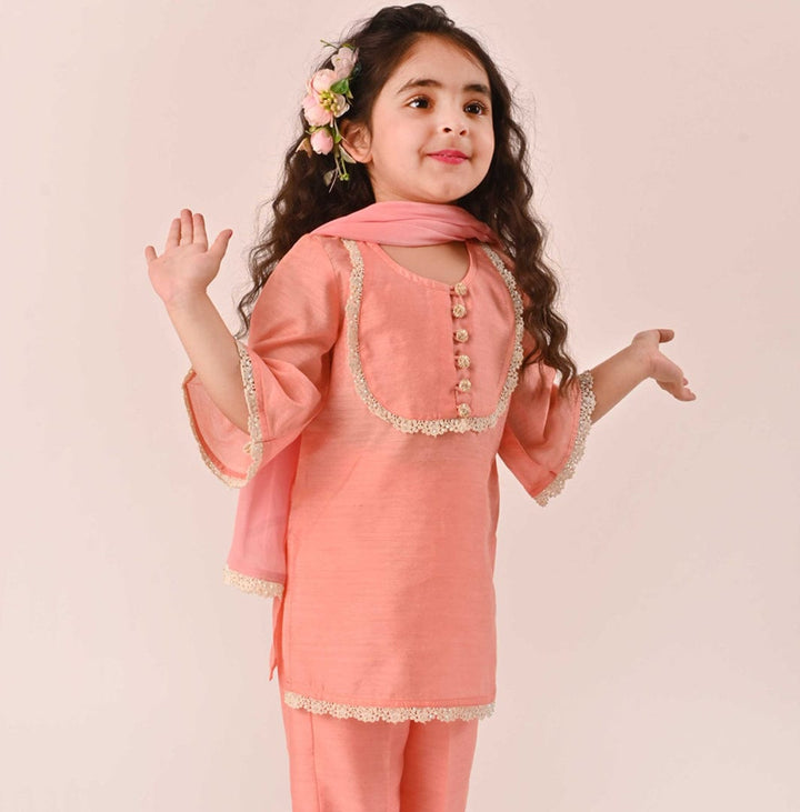 Designer peach salwar suit for girls festive wedding wear Hyderabad UAE