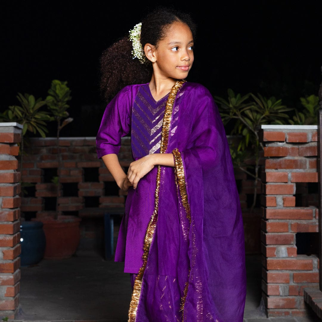 Designer purple salwar suit for girls festive wedding wear Hyderabad UAE