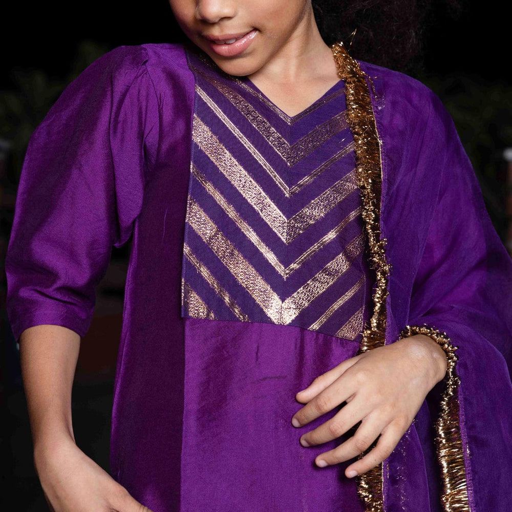 Designer purple salwar suit for girls festive wedding wear Hyderabad UAE