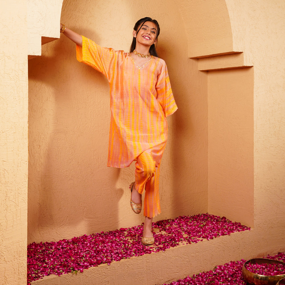 Kids kaftan pants ethnic Indian festive wear Diwali Eid Navratri handmade Chanderi