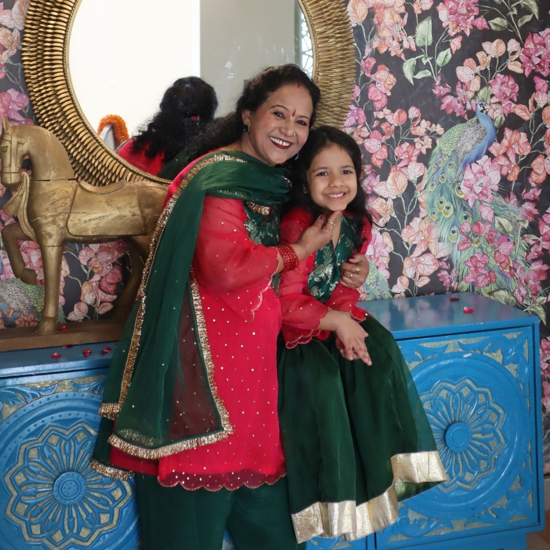 South Delhi couture inspired mother daughter Eid outfit