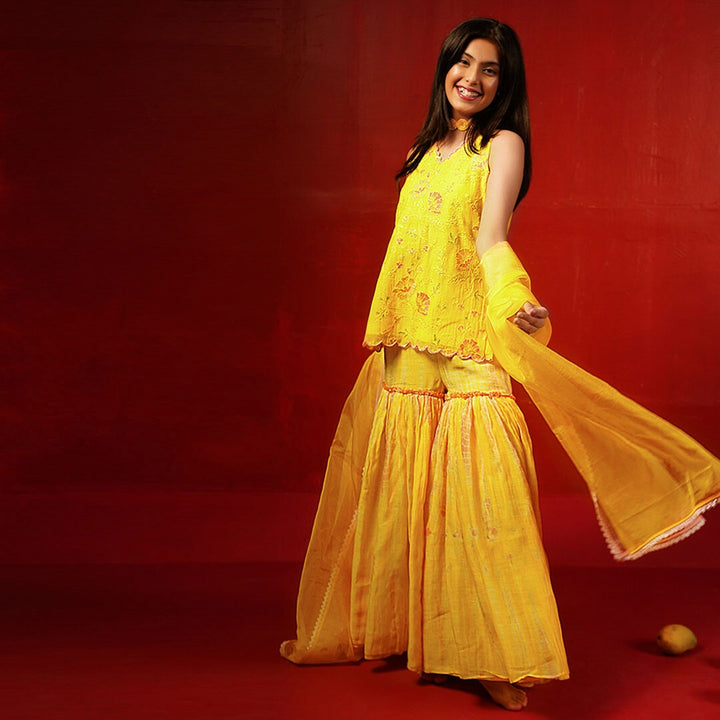 Designer kids ethnic wear handmade kurti sharara Navratri Mumbai