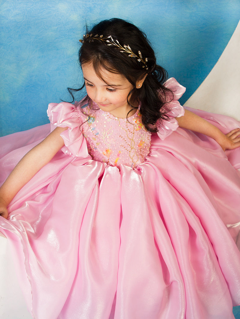 Stylish and vibrant occasion wear frock for girls - A fashionable choice for birthdays and festivals