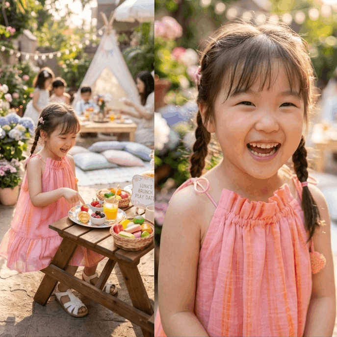 Pink Tie-Dye Pure Chanderi Tunic for Girls