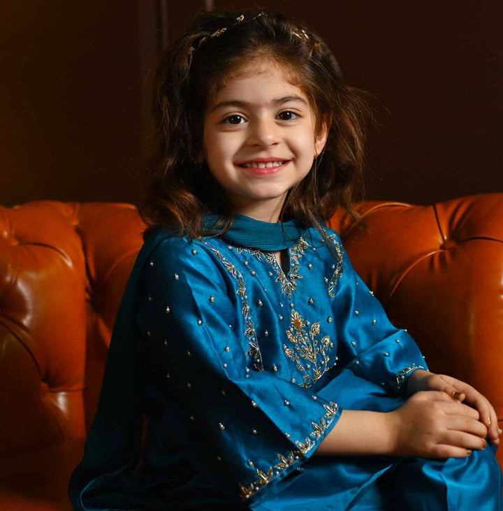 Premium Blue ethnic wear for girls for mehendi celebration in Singapore