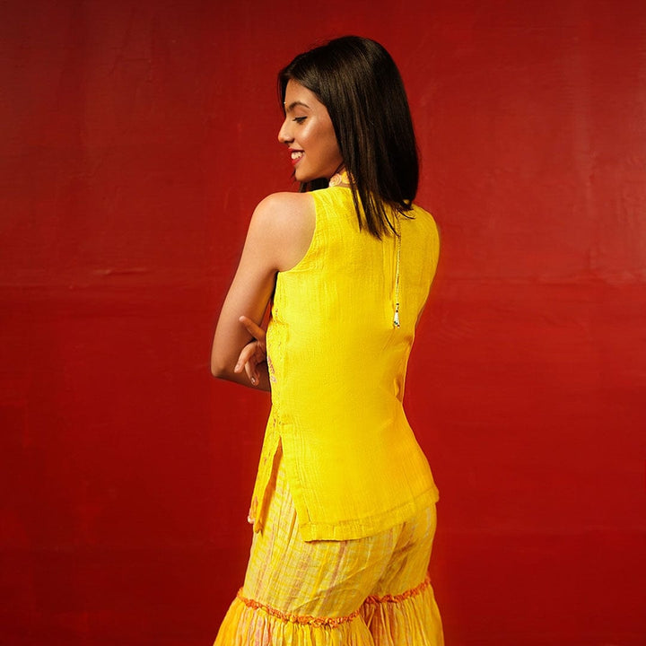 Designer ethnic sharara set for girls – luxury reception wear in UAE and Singapore.