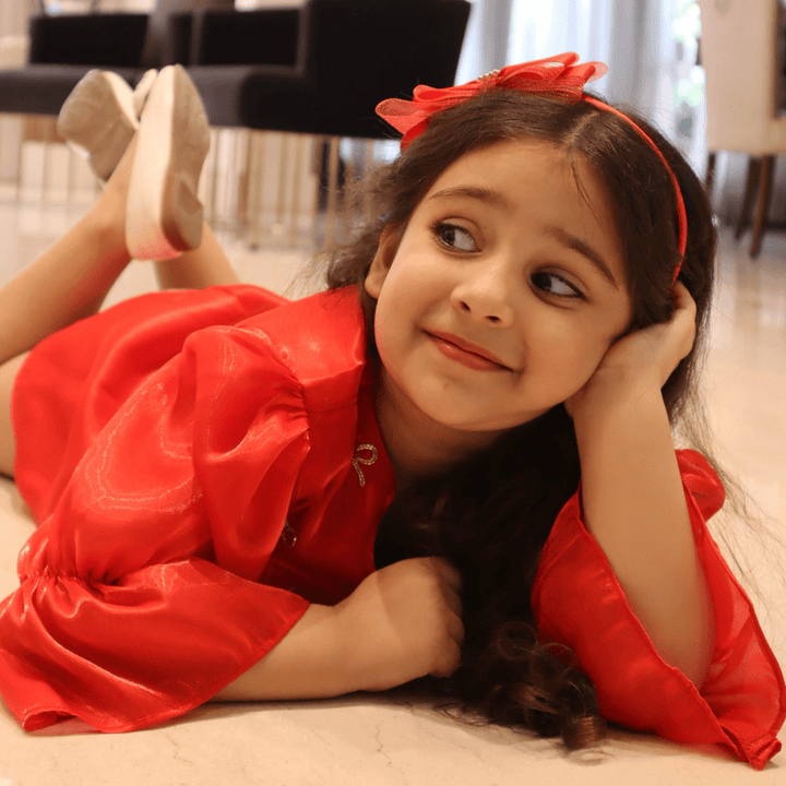 Red_tunic_for_girls_winter_festive_wear_bangalore