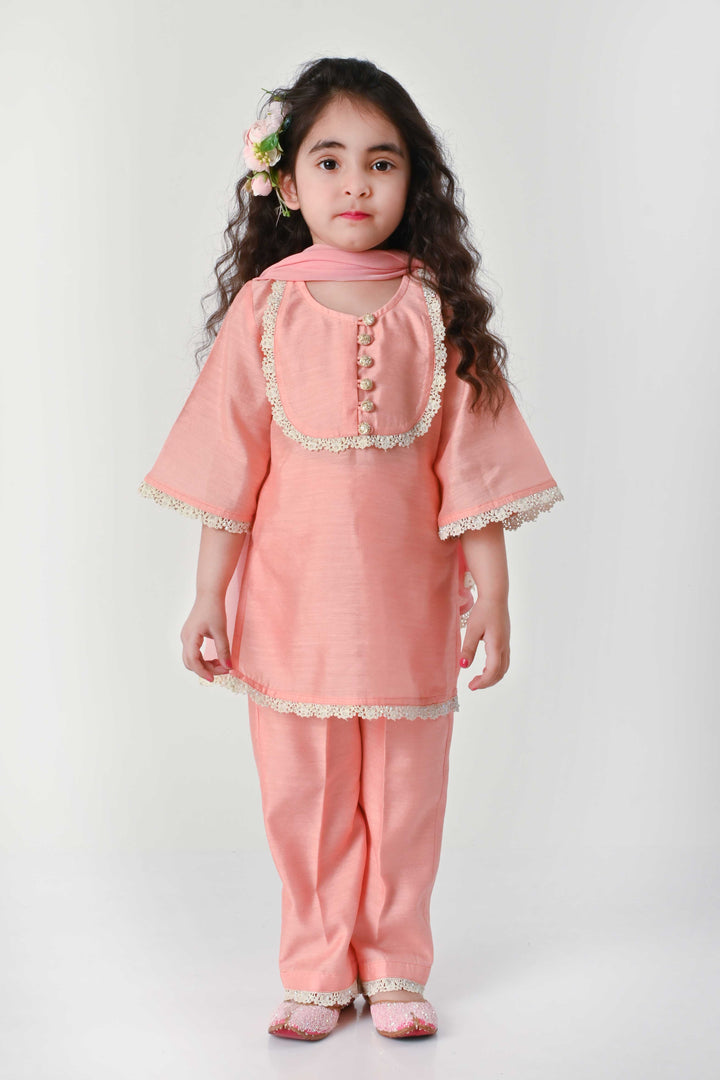 Traditional peach ethnic suit salwar for girls festive party Delhi Mumbai