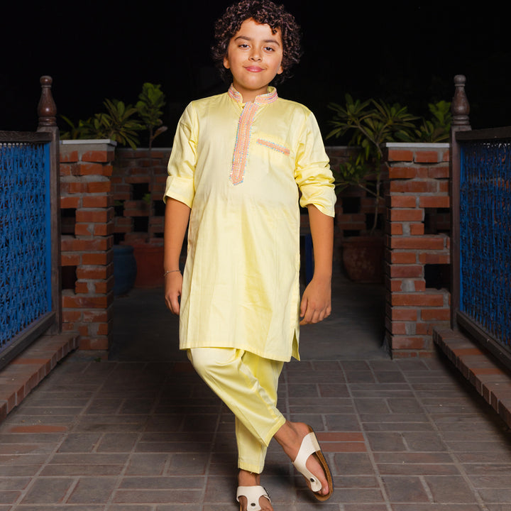 THE SOLOMON YELLOW KURTA