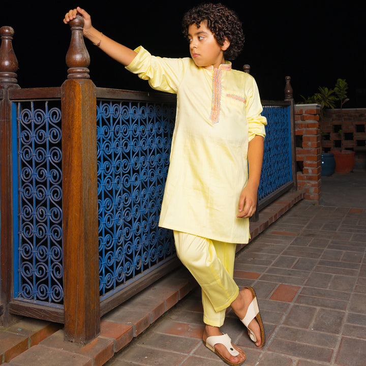 THE SOLOMON YELLOW KURTA