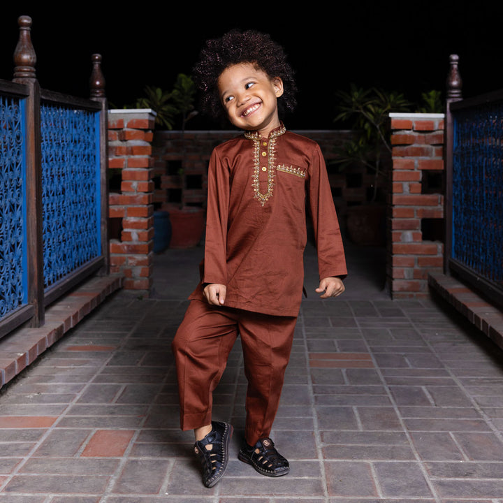 THE TRUFFLE KURTA FOR BOYS