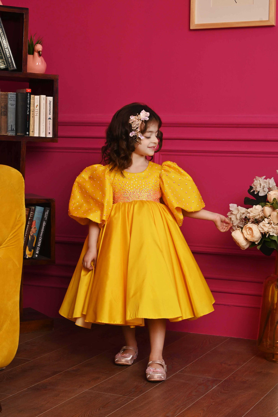 Yellow Canary frock for girls