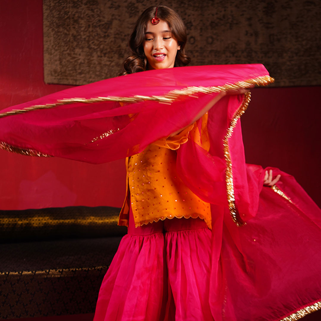 Shamah sharara set for girls