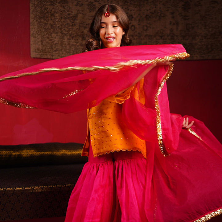 Shamah sharara set for girls