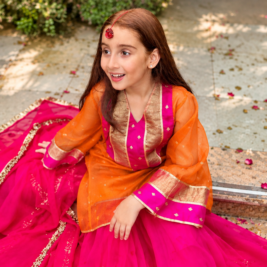 Genda Phool Sharara set