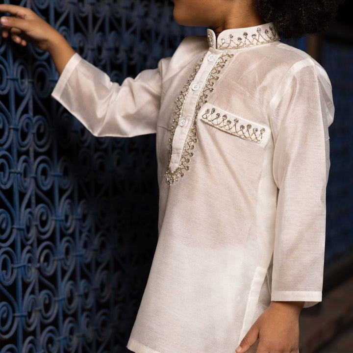 THE BLANCO KURTA PAJAMA FOR BOYS